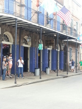 Blue shutters