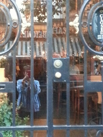 Millie in mirror