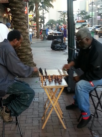 guys playing chess